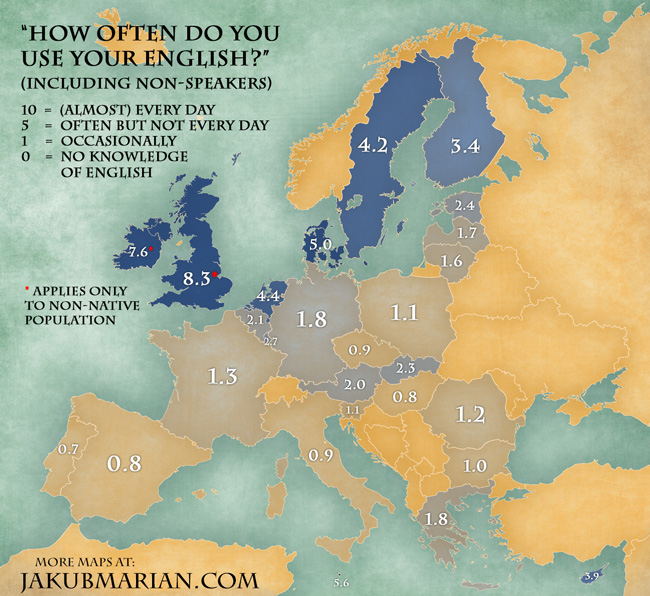 How Often do Europeans Speak Spanish?